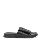 Men's Faux-Leather & Synthetic Sandals - Black