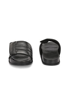 Men's Faux-Leather & Synthetic Sandals - Black