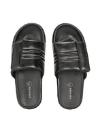 Men's Faux-Leather & Synthetic Sandals - Black
