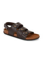 Men's Leather Sandals - Brown