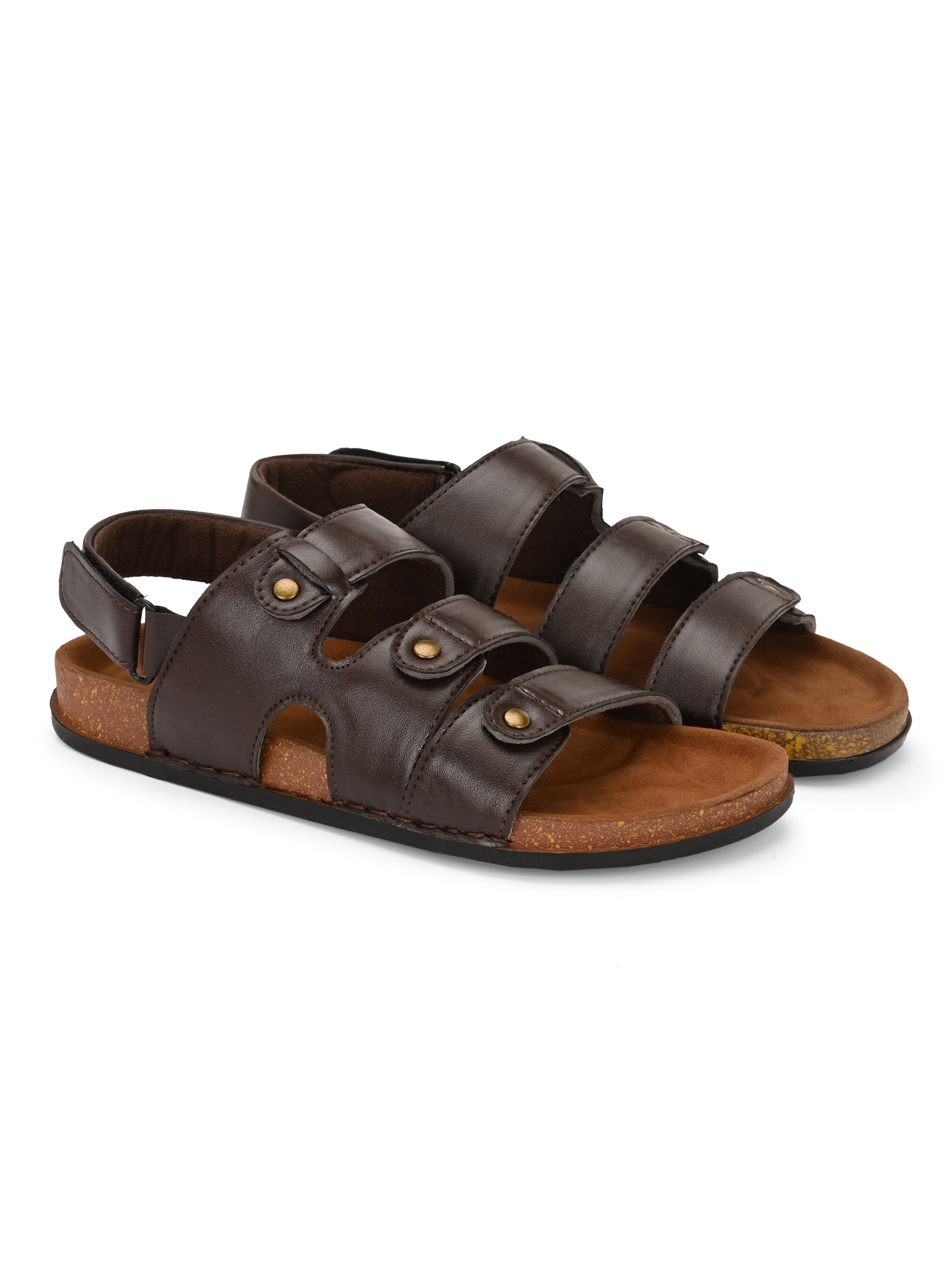 Men's Handcrafted Genuine Leather Cross-Strap Sandals