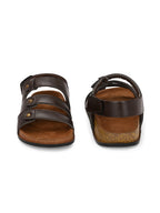 Men's Handcrafted Genuine Leather Cross-Strap Sandals