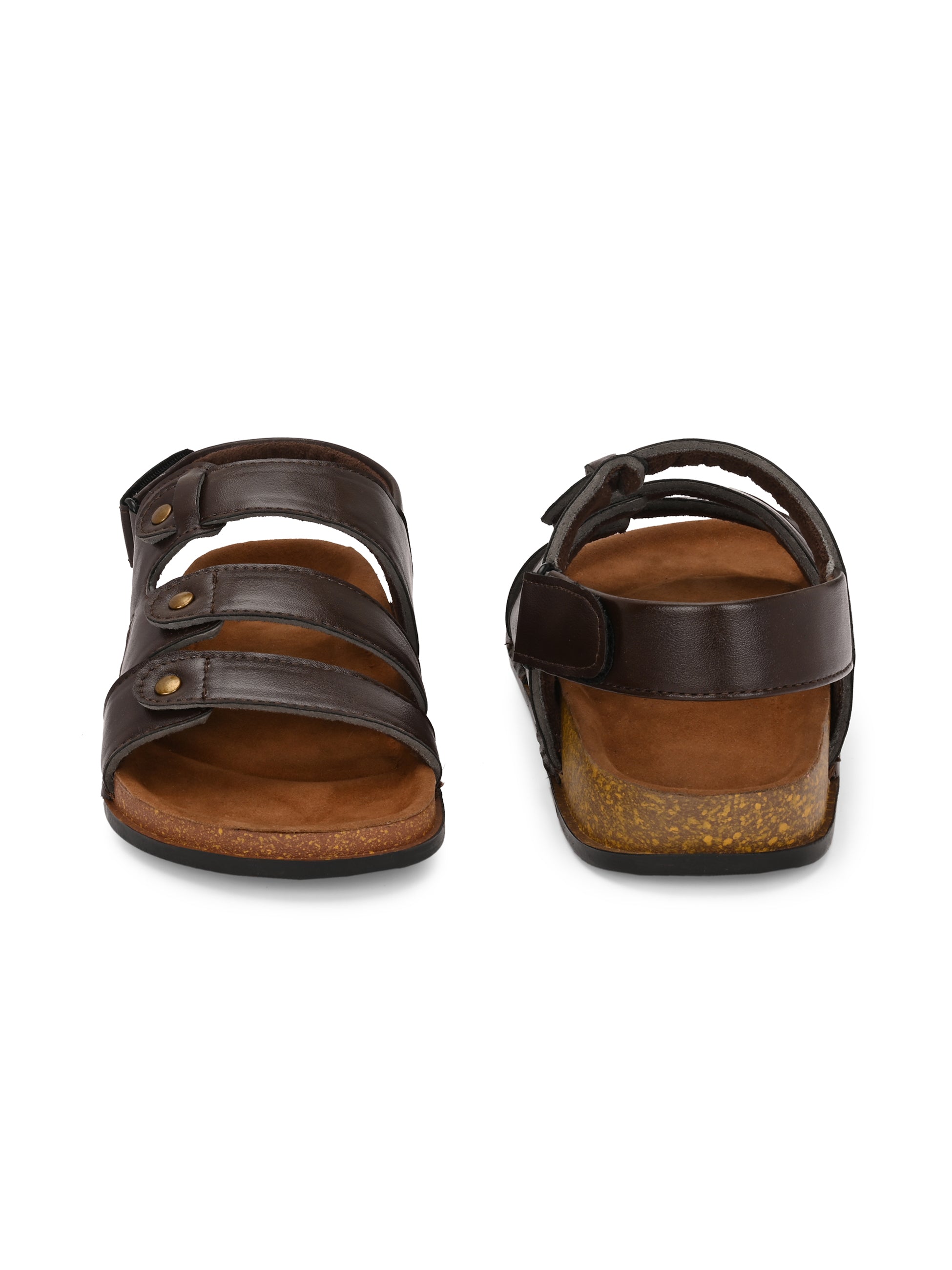 Men's Handcrafted Genuine Leather Cross-Strap Sandals