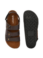 Men's Leather Sandals - Brown