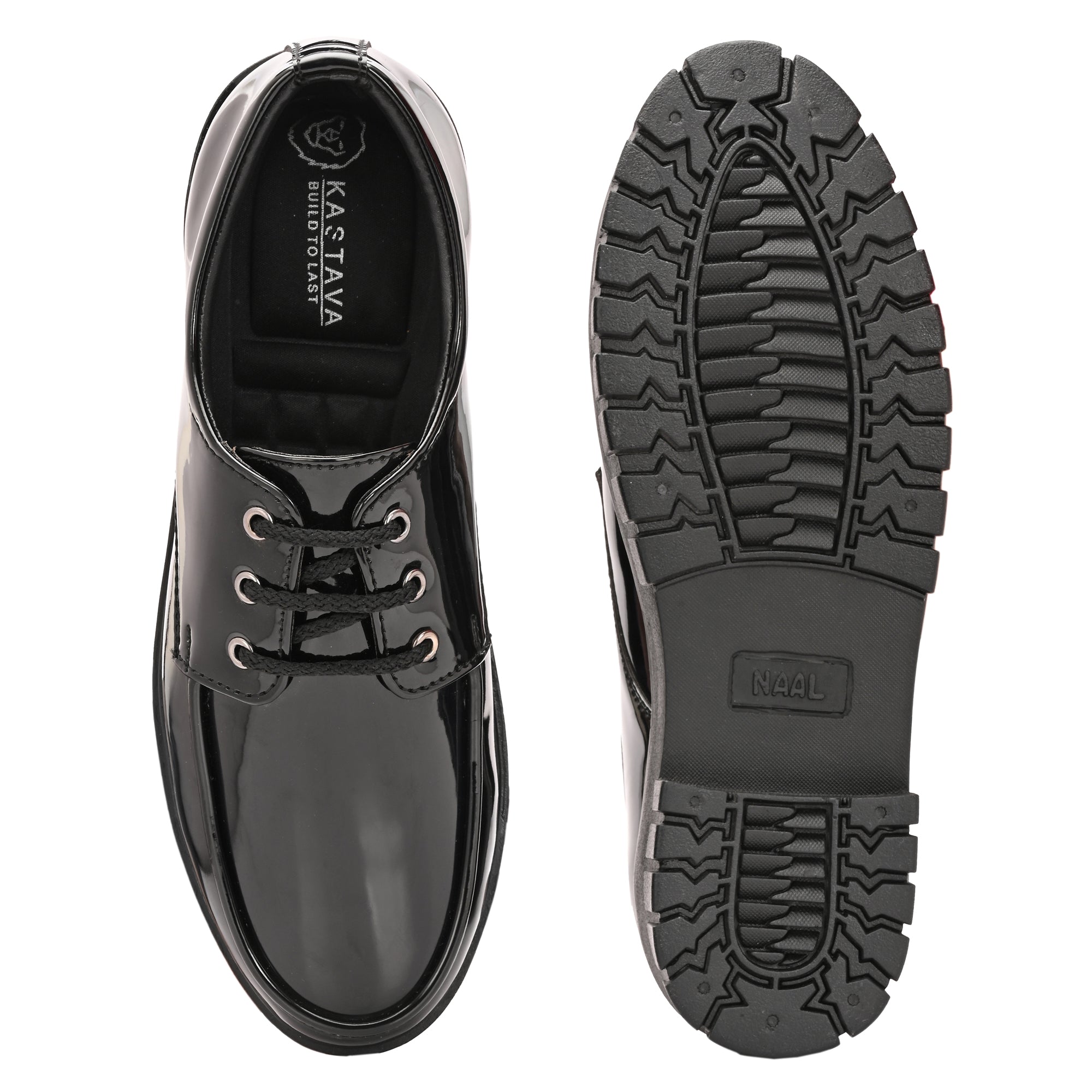 Men's Leather Shoes - Black
