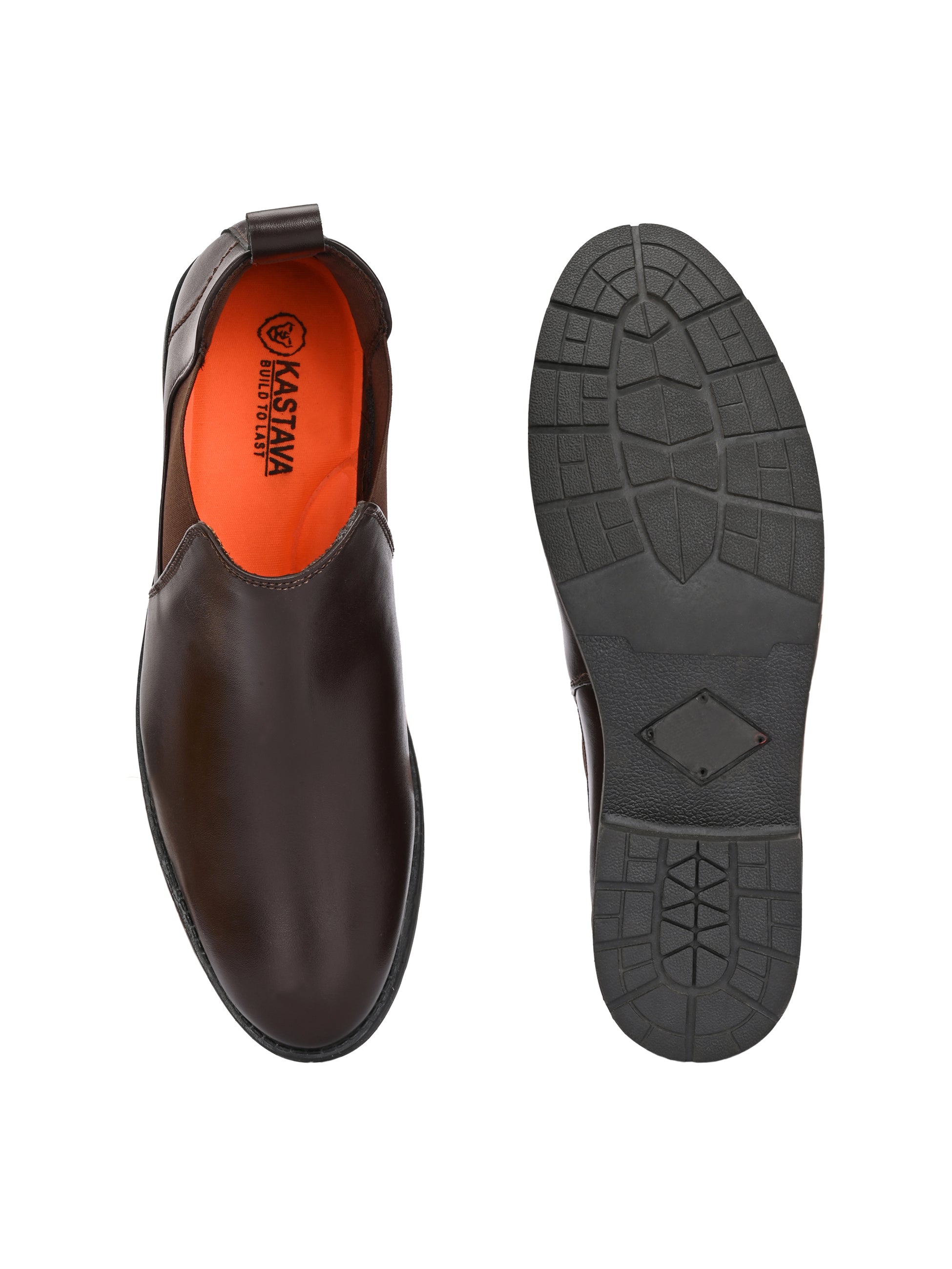 Men's Synthetic Boots - Brown