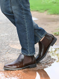 Men's Synthetic Boots - Brown