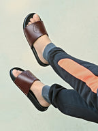 Men's Synthetic Sandals - Brown