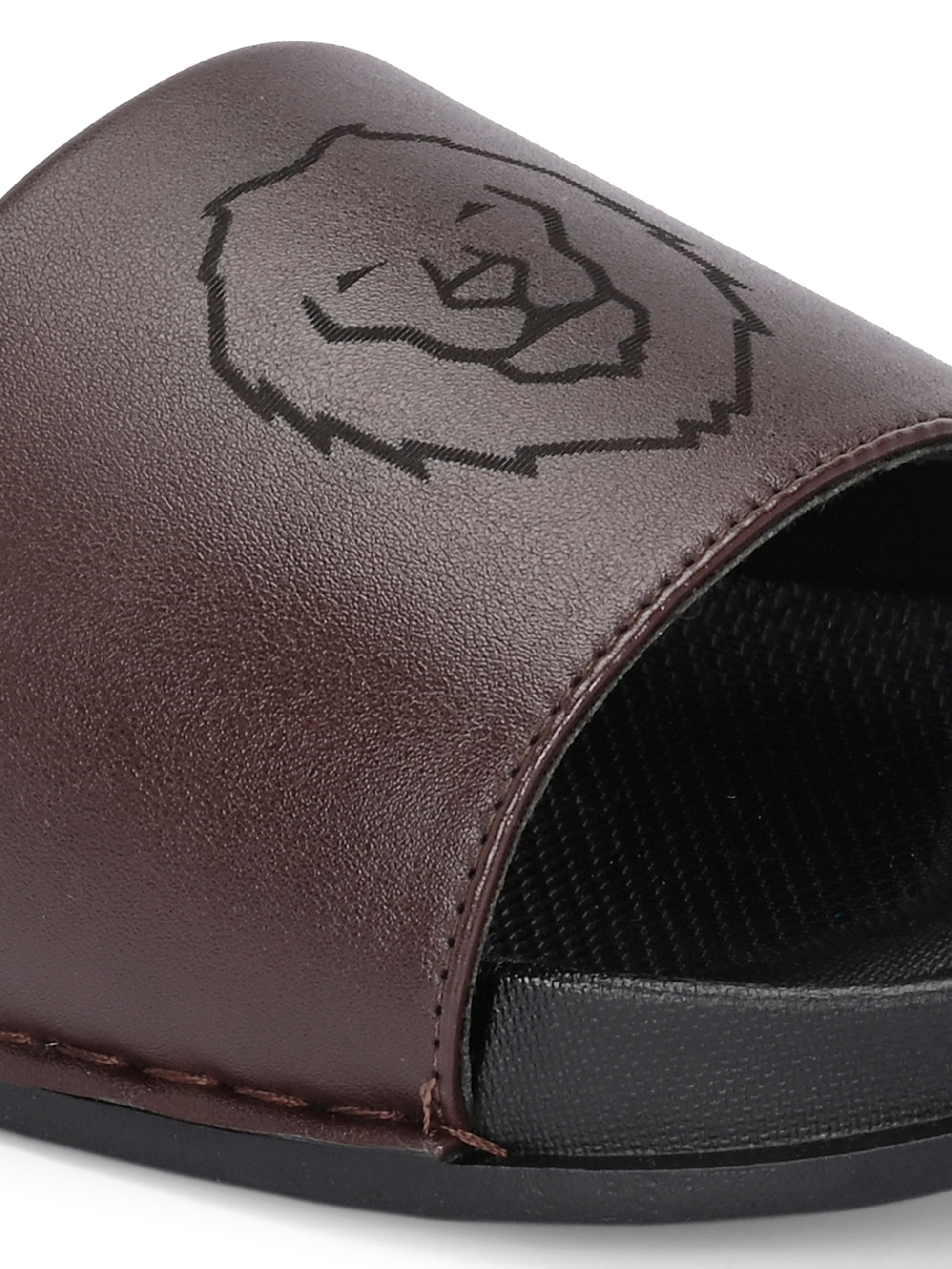 Men's Synthetic Sandals - Brown