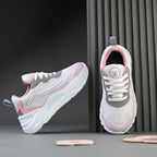 Women's Mesh & Synthetic Athletic Shoes - Pink
