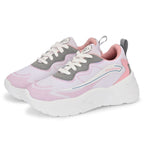 Women's Mesh & Synthetic Athletic Shoes - Pink