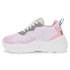 Women's Mesh & Synthetic Athletic Shoes - Pink