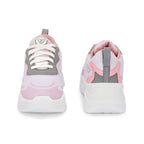 Women's Mesh & Synthetic Athletic Shoes - Pink
